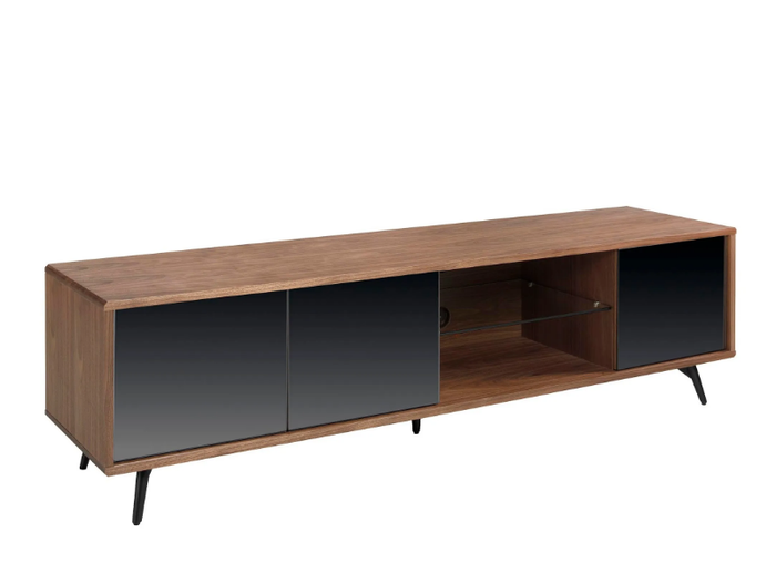 3223 - Walnut TV cabinet with doors _ Angel Cerdá